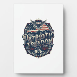 Patriotic Appalachian Heritage Vector Graphic Tee Plaque