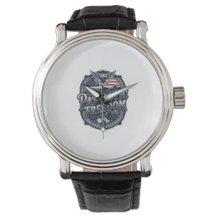 Patriotic Appalachian Heritage Vector Graphic Tee Watch