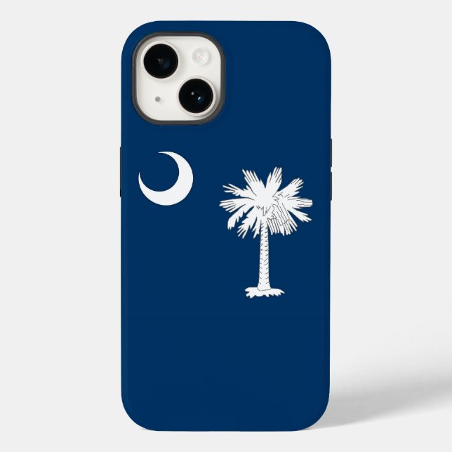 Patriotic Apple 14 Case-Mate, South Carolina flag Case-Mate iPhone Case (Back)