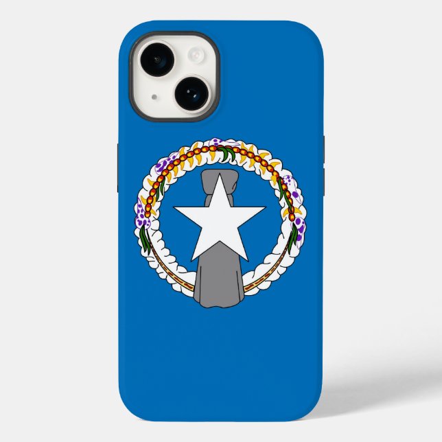Patriotic Apple Case-Mate 14, Northern Mariana iPhone Case (Back)
