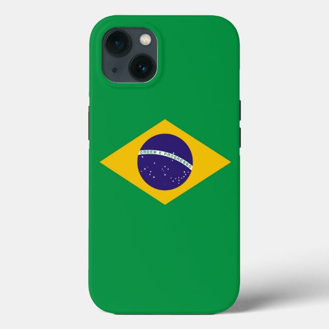 Patriotic Apple Case-Mate, Brazil Flag Case-Mate iPhone Case (Back)