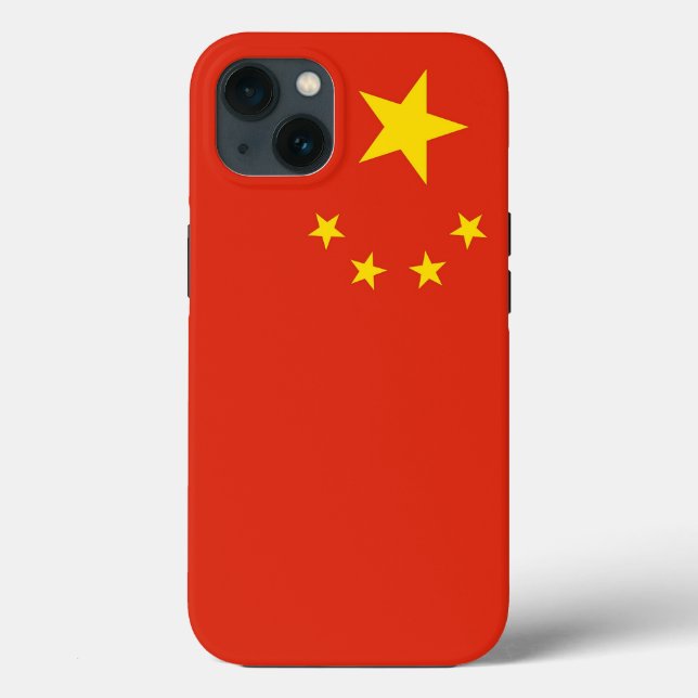 Patriotic Apple Case-Mate, China Flag Case-Mate iPhone Case (Back)