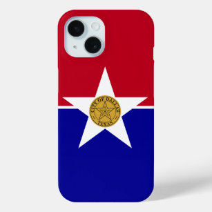 Patriotic Apple Case-Mate, Dallas flag iPhone 15 Case