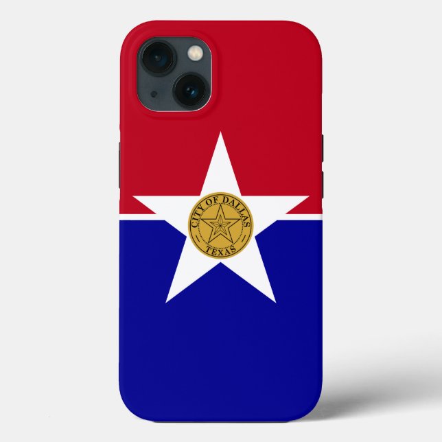 Patriotic Apple Case-Mate, Dallas flag Case-Mate iPhone Case (Back)