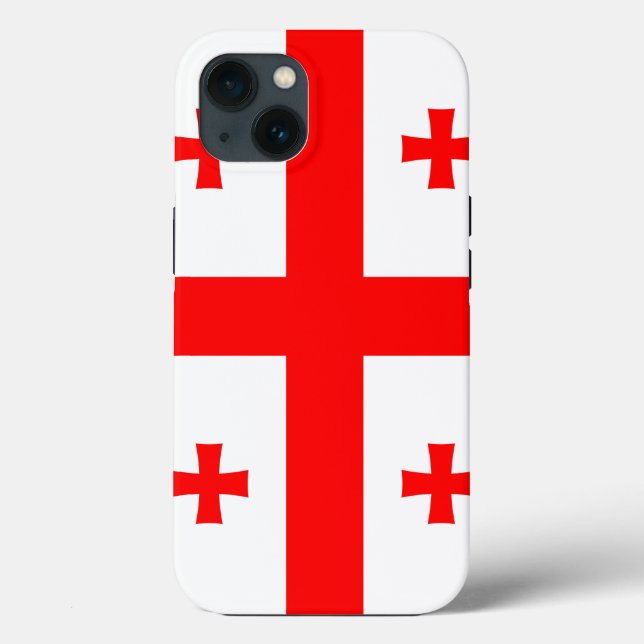 Patriotic Apple Case-Mate, Georgia flag Case-Mate iPhone Case (Back)