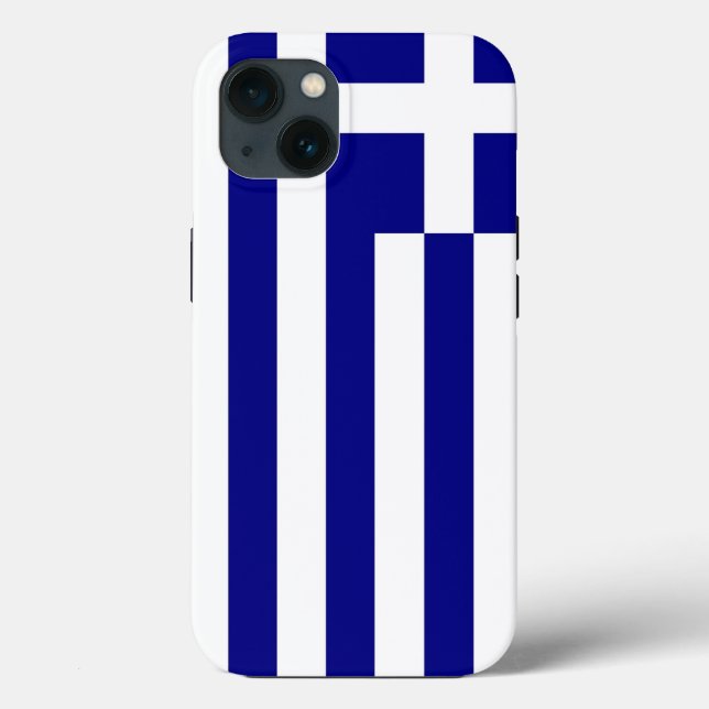 Patriotic Apple Case-Mate, Greece Flag Case-Mate iPhone Case (Back)