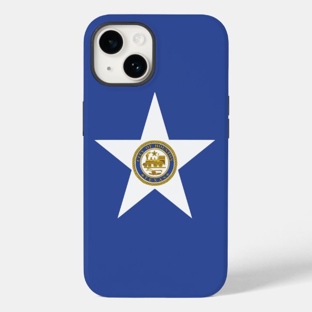 Patriotic Apple Case-Mate, Houston Flag Case-Mate iPhone Case (Back)