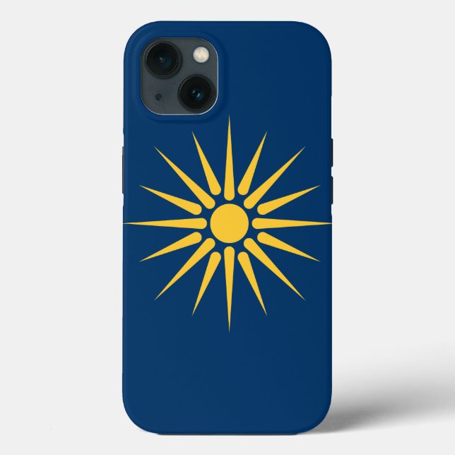 Patriotic Apple Case-Mate, Macedonia flag Case-Mate iPhone Case (Back)