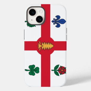 Patriotic Apple Case-Mate, Montreal flag Case-Mate iPhone 14 Case