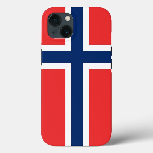 Patriotic Apple Case-Mate, Norway flag Case-Mate iPhone Case (Back)