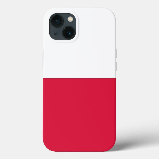 Patriotic Apple Case-Mate, Poland flag Case-Mate iPhone Case (Back)