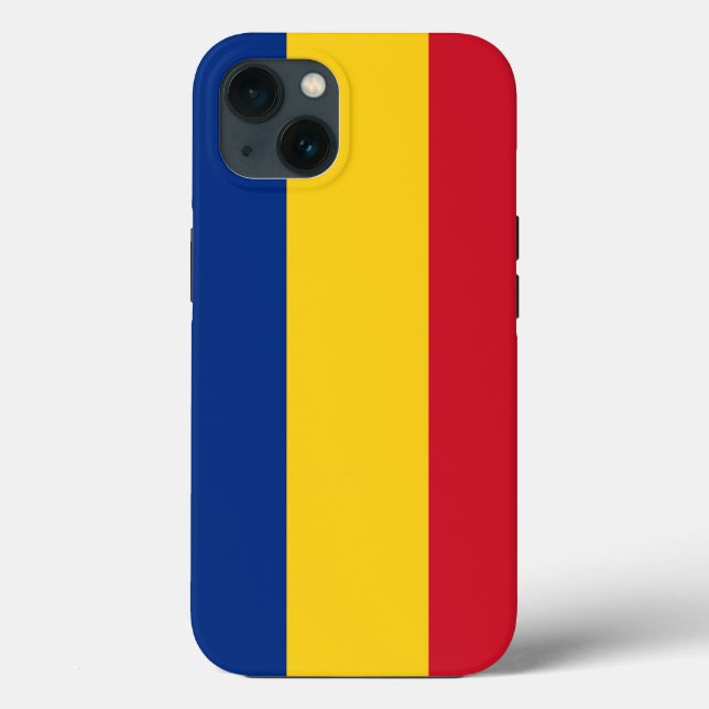 Patriotic Apple Case-Mate, Romania flag Case-Mate iPhone Case (Back)