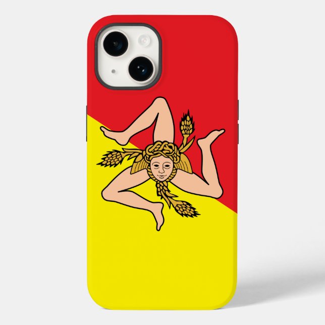 Patriotic Apple Case-Mate, Sicily flag Case-Mate i Case-Mate iPhone Case (Back)
