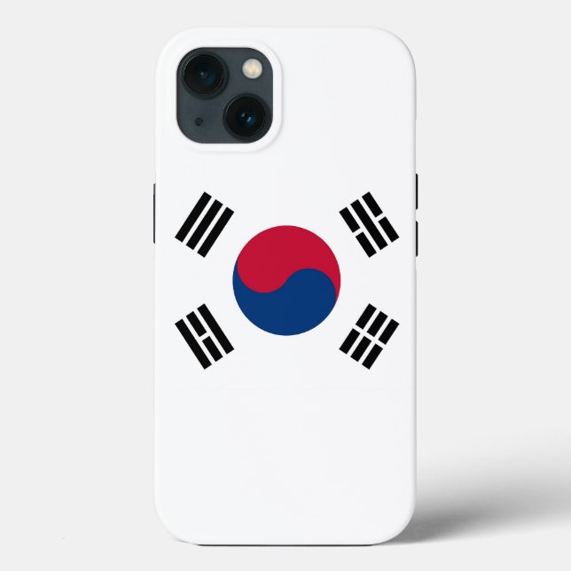 Patriotic Apple Case-Mate, South Korea flag Case-Mate iPhone Case (Back)