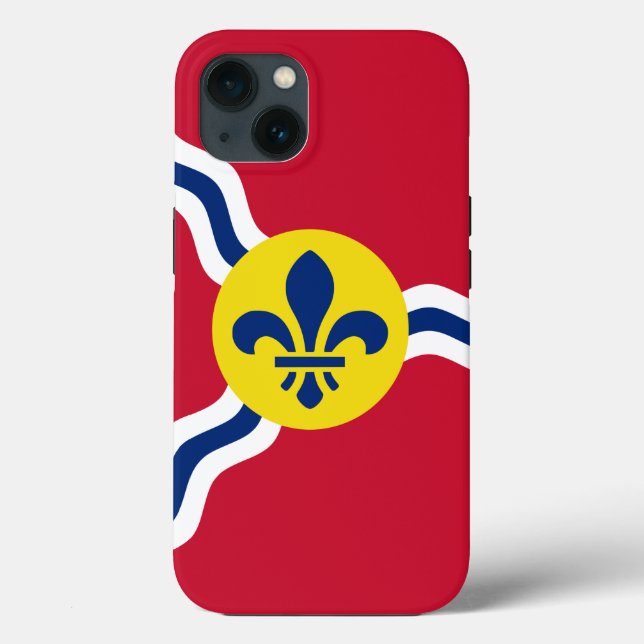 Patriotic Apple Case-Mate, St. Louis flag Case-Mate iPhone Case (Back)