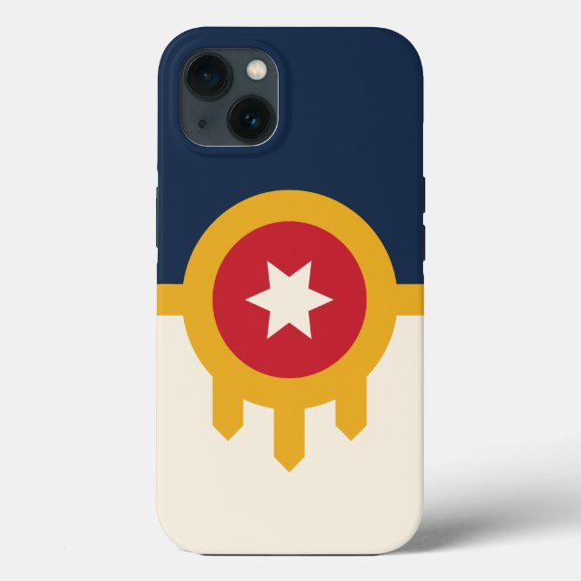 Patriotic Apple Case-Mate, Tulsa flag Case-Mate iPhone Case (Back)