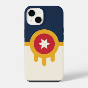 Patriotic Apple Case-Mate, Tulsa flag iPhone 14 Case