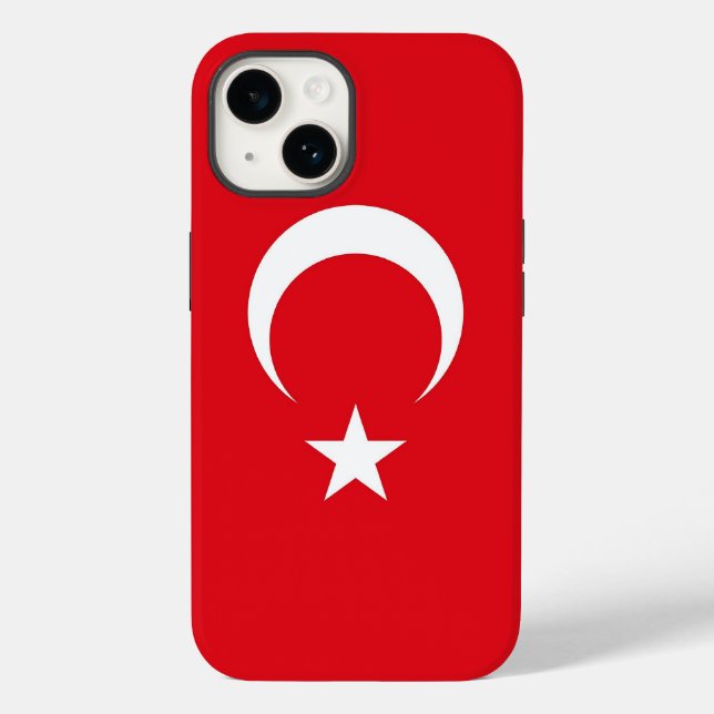 Patriotic Apple Case-Mate, Turkey flag Case-Mate i iPhone Case (Back)