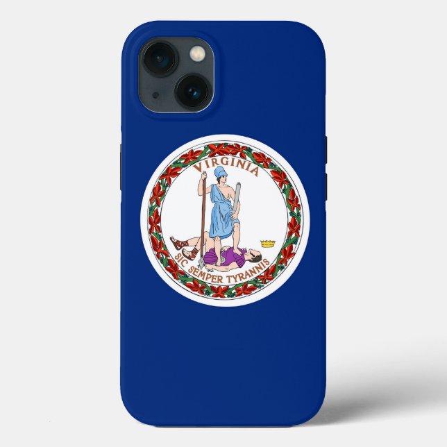 Patriotic Apple Case-Mate, Virginia flag Case-Mate iPhone Case (Back)