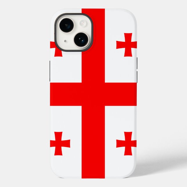 Patriotic Apple Case-Mate with Georgia flag  Case-Mate iPhone Case (Back)