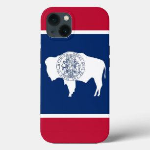 Patriotic Apple Case-Mate, Wyoming flag iPhone 13 Case