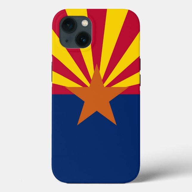 Patriotic Apple iPhone 13 Case-Mate, Arizona flag Case-Mate iPhone Case (Back)