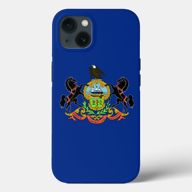 Patriotic Apple iPhone 13 Case-Mate, Pennsylvania Case-Mate iPhone Case (Back)