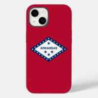 Patriotic Apple iPhone 14 Case-Mate, Arkansas flag