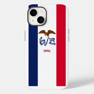 Patriotic Apple iPhone 14 Case-Mate, flag of Iowa Case