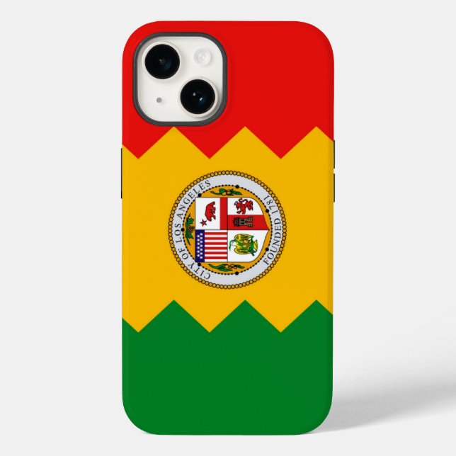 Patriotic Apple iPhone 14 Case-Mate, Los Angeles Case-Mate iPhone Case (Back)