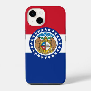 Patriotic Apple iPhone 14 Case-Mate, Missouri flag Case