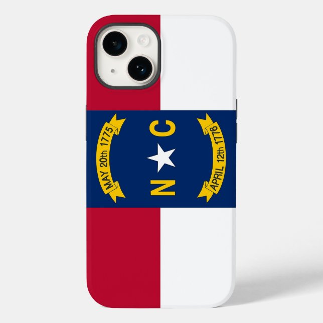 Patriotic Apple iPhone 14, North Carolina Case-Mate iPhone Case (Back)