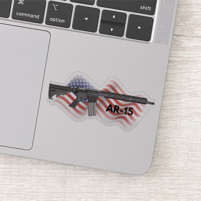 Patriotic AR-15 Semi-automatic Rifle (Detail)