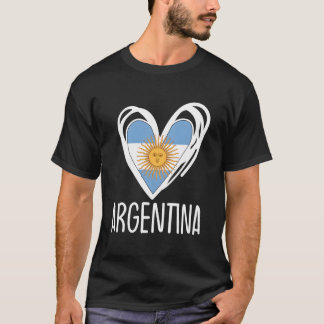 Patriotic Argentina He Argentinian Flag T-Shirt