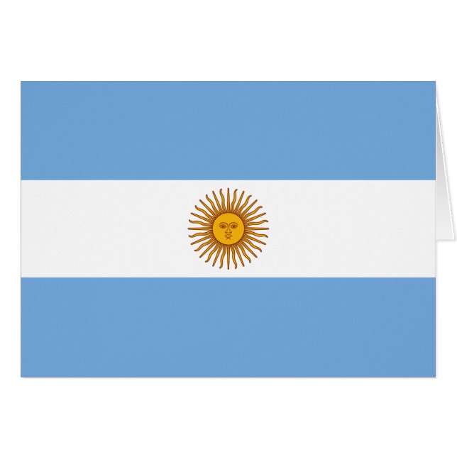 Patriotic Argentinian Flag (Front Horizontal)