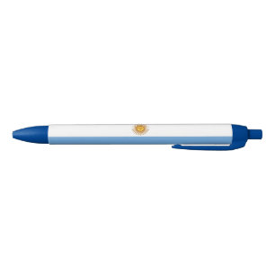 Patriotic Argentinian Flag Blue Ink Pen
