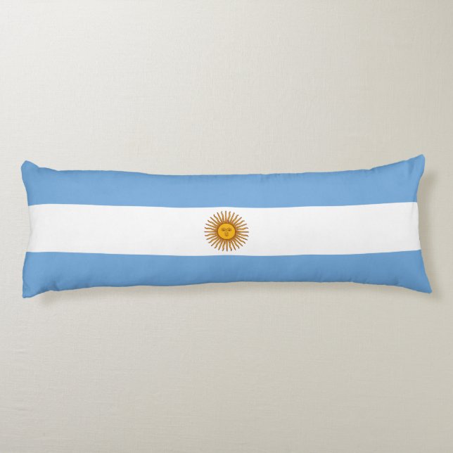 Patriotic Argentinian Flag Body Cushion (Back)