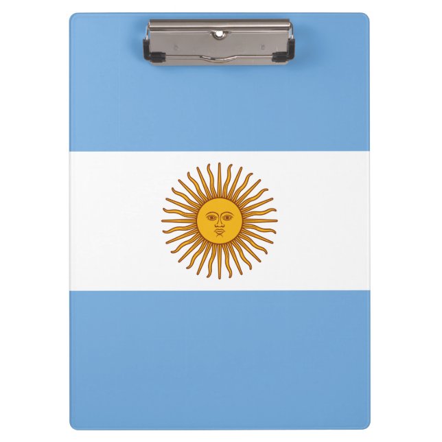 Patriotic Argentinian Flag Clipboard (Front)