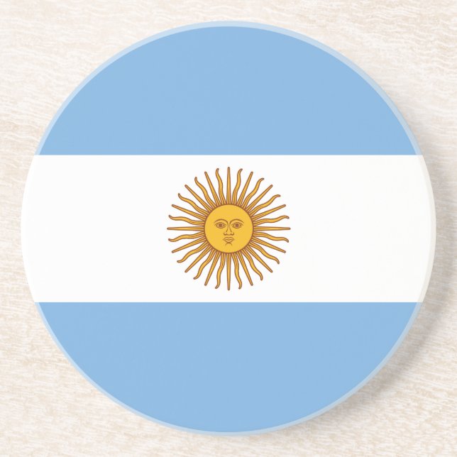 Patriotic Argentinian Flag Coaster (Front)