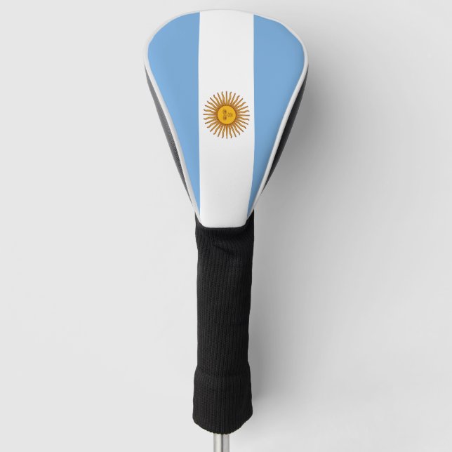 Patriotic Argentinian Flag Golf Head Cover (Front)