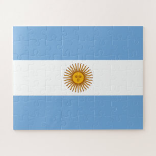 Patriotic Argentinian Flag Jigsaw Puzzle