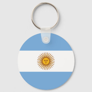 Patriotic Argentinian Flag Key Ring