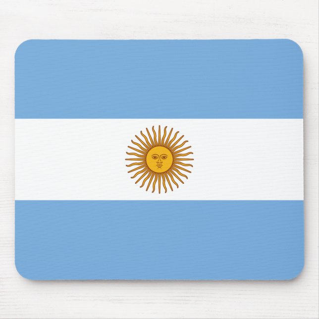 Patriotic Argentinian Flag Mouse Mat (Front)