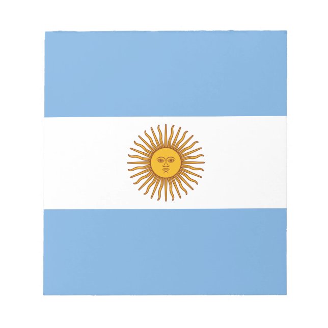 Patriotic Argentinian Flag Notepad (Front)