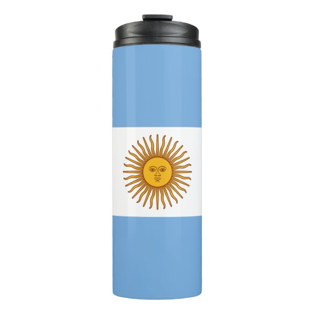 Patriotic Argentinian Flag Thermal Tumbler (Front)