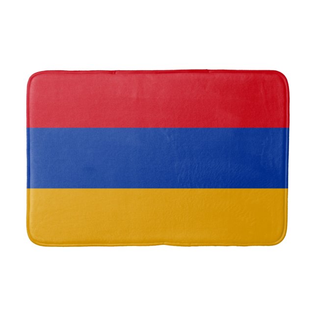 Patriotic Armenian Flag Bath Mat (Front)