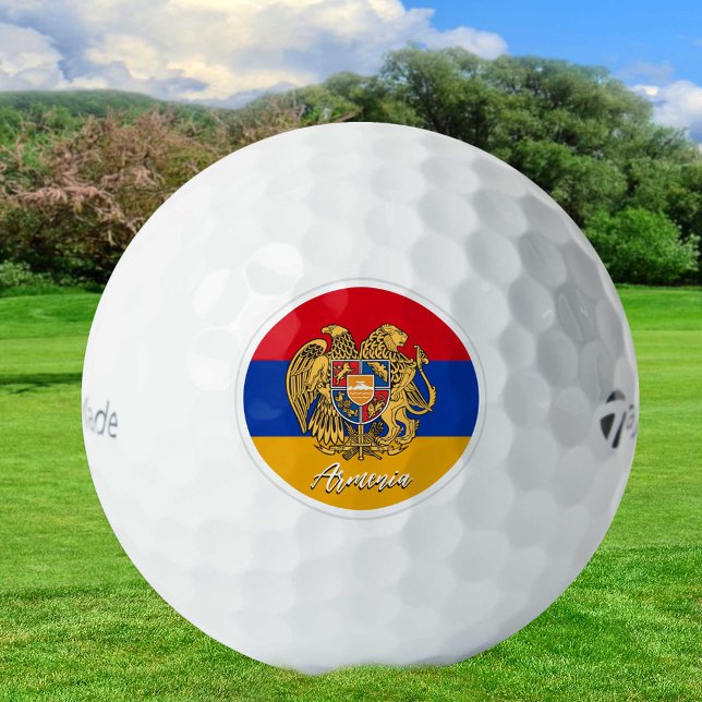 Patriotic Armenian Flag Golf Balls, Armenia Golf Balls (Creator Uploaded)