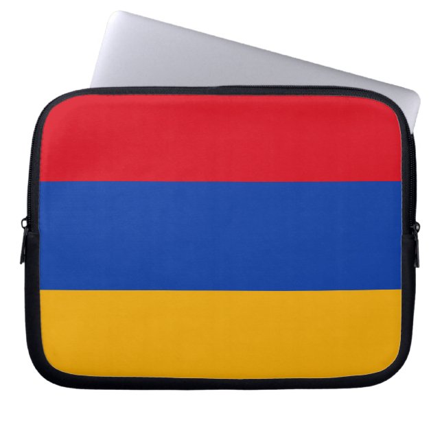 Patriotic Armenian Flag Laptop Sleeve (Front)