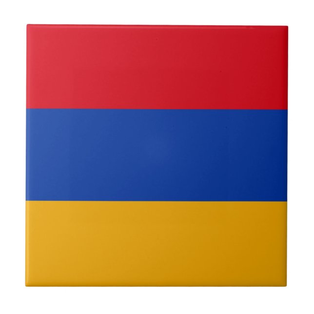 Patriotic Armenian Flag Tile (Front)