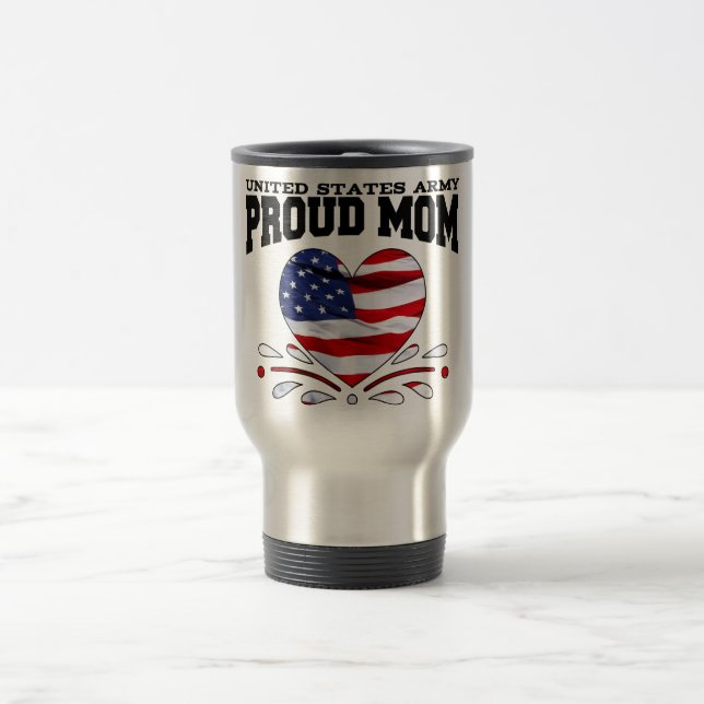 Patriotic Army Mum Travel Mug (Center)